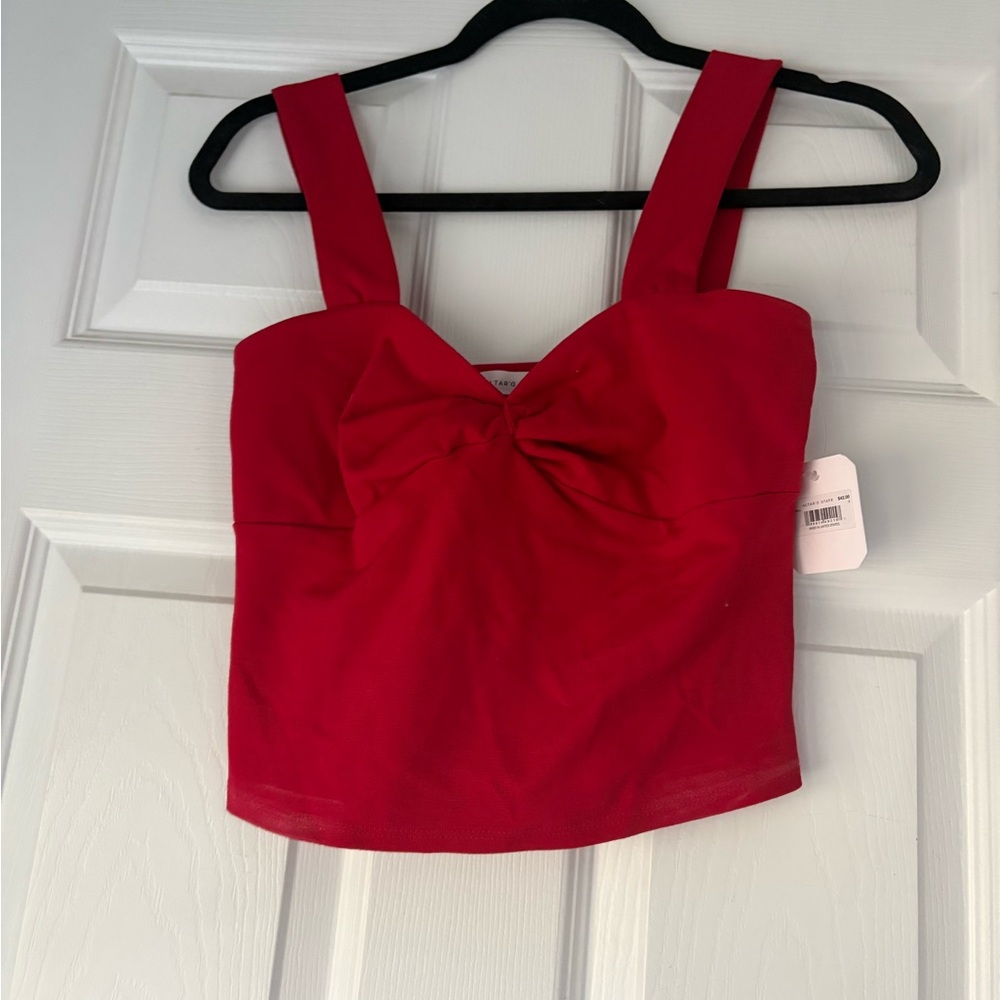 Altar'd State Red Bow Crop Top